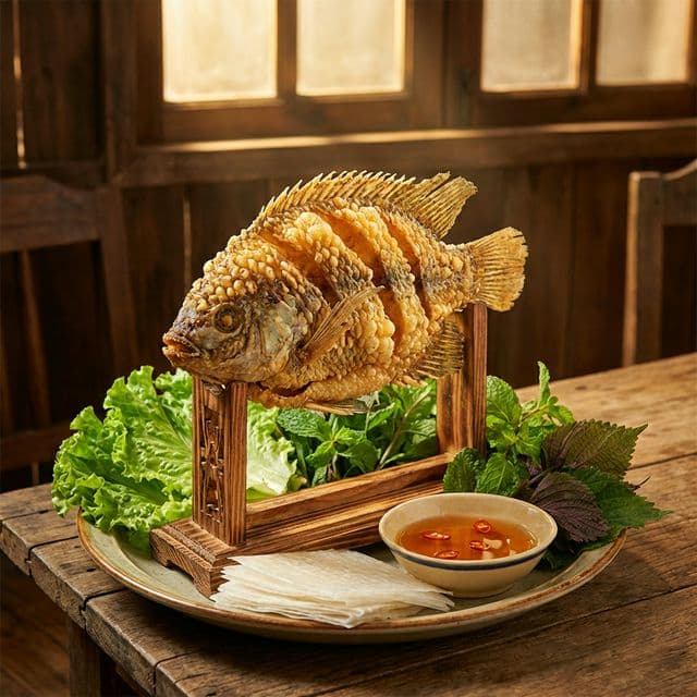 Cá tai tượng chiên xù